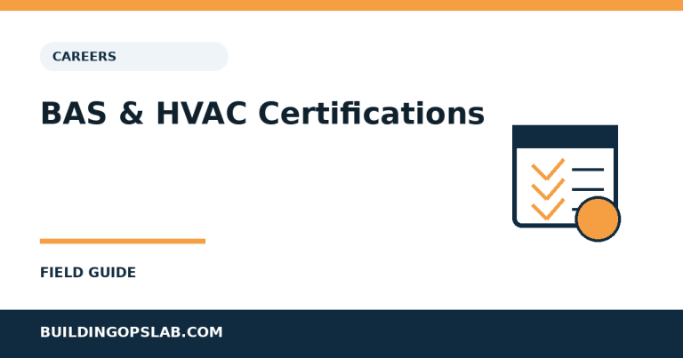 Best certifications for BAS and HVAC controls technicians