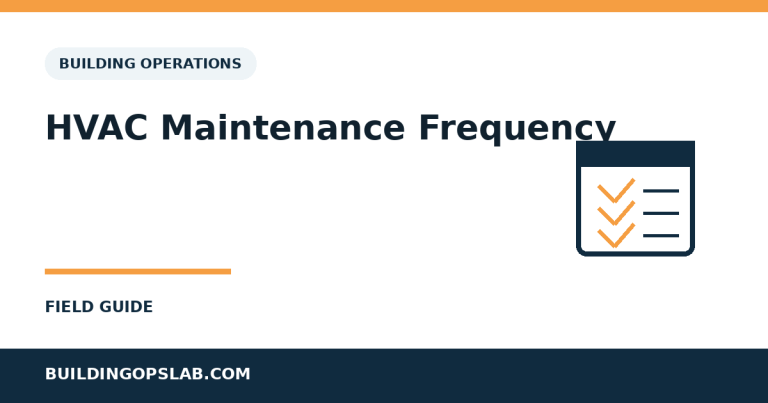 Commercial HVAC maintenance frequency guide