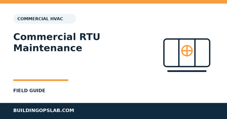 Commercial RTU preventive maintenance checklist