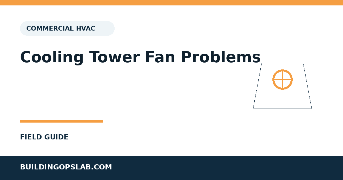 Cooling tower fan troubleshooting checklist